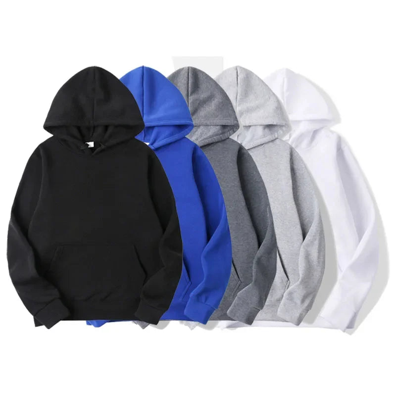 Fashion Brand Men's Hoodies New Spring Autumn Casual Sweatshirts Men/Women Tops Candy Solid Color Sweatshirt