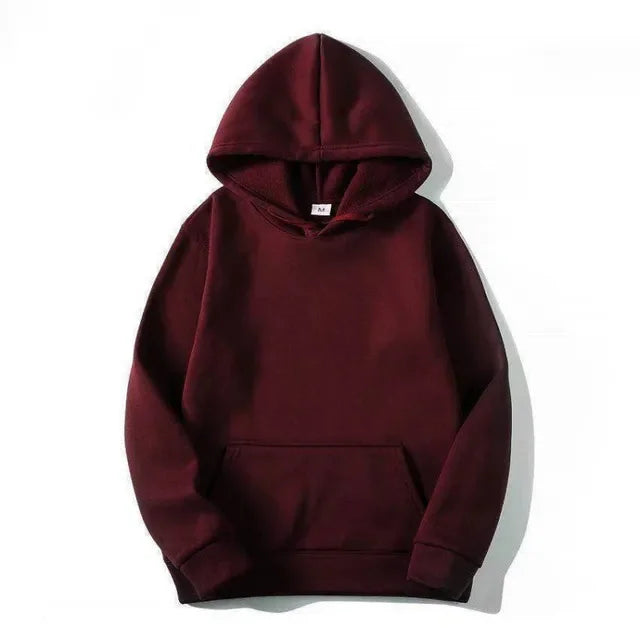 Fashion Brand Men's Hoodies New Spring Autumn Casual Sweatshirts Men/Women Tops Candy Solid Color Sweatshirt