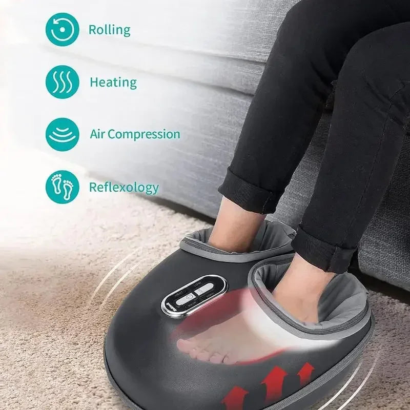 Nekteck Shiatsu Foot Massager Machine with Soothing Heat, Deep Kneading Therapy, Air Compression, Improve Blood Circulation