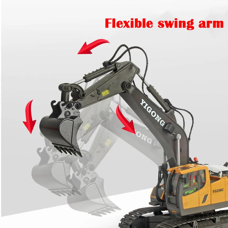RC Excavator 1:20 Remote Control Truck 2.4G RC Crawler Engineering Vehicle Truck Radio Control Children's Day Christmas Gifts