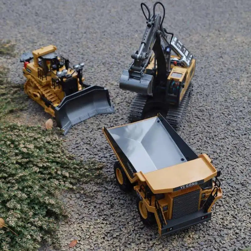 RC Excavator 1:20 Remote Control Truck 2.4G RC Crawler Engineering Vehicle Truck Radio Control Children's Day Christmas Gifts