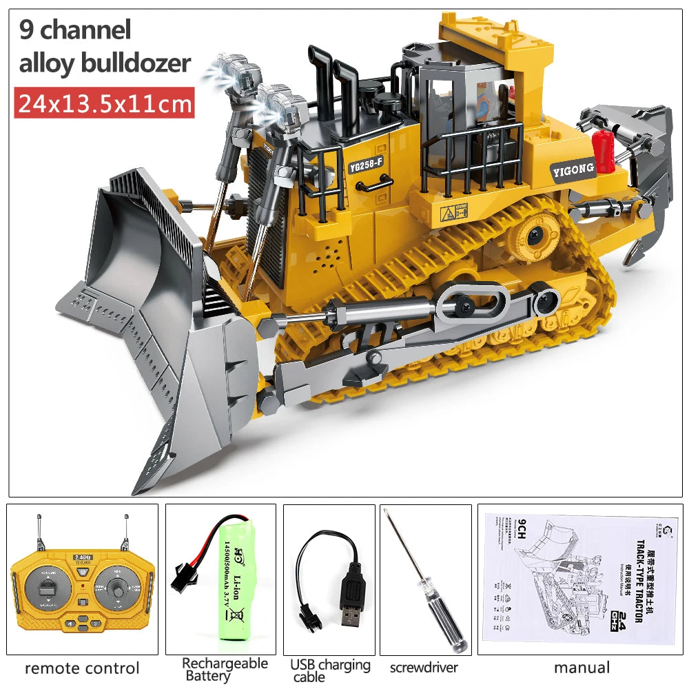 RC Excavator 1:20 Remote Control Truck 2.4G RC Crawler Engineering Vehicle Truck Radio Control Children's Day Christmas Gifts